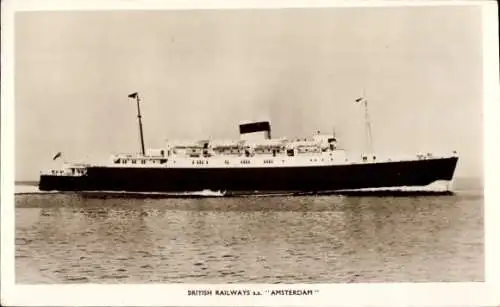 Ak British Railways, Fährschiff SS Amsterdam