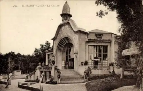 Ak Saint Aubin sur Mer Calvados, Le Casino