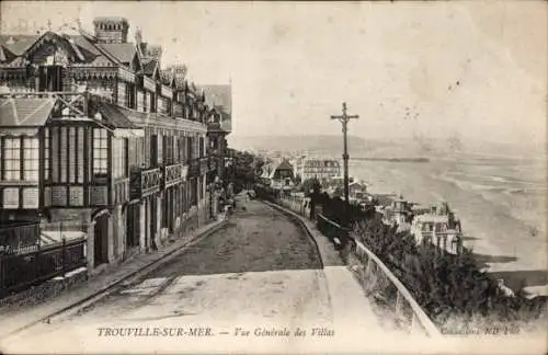 Ak Trouville sur Mer Calvados, Vue Générale des Villas