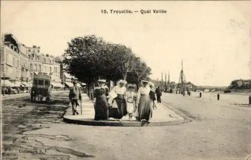 Ak Trouville sur Mer Calvados, Quai Vallée