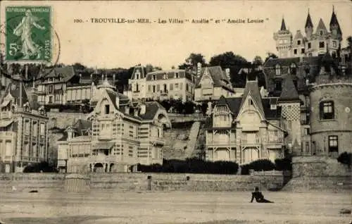 Ak Trouville sur Mer Calvados, Les Villas Amélie et  Amélie Louise