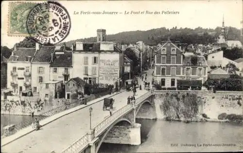 Ak La Ferte sous Jouarre Seine et Marne, Brücke, Rue des Pelletiers