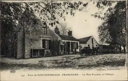 Ak Franchard Seine et Marne, Foret, Le Pont Forestier, Abtei