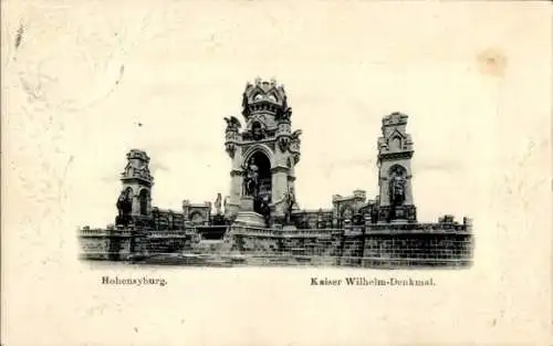 Ak Hohensyburg Syburg Dortmund, Kaiser Wilhelm Denkmal