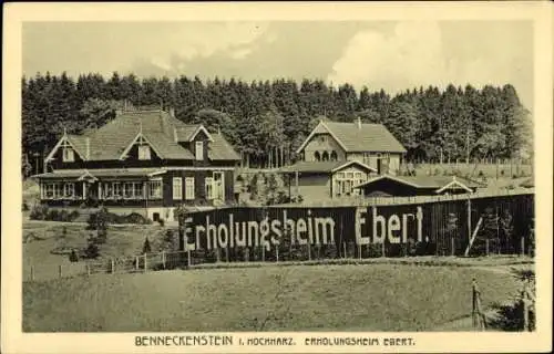 Ak Benneckenstein Oberharz, Erholungsheim Ebert, Benneckenstein im Hochharz