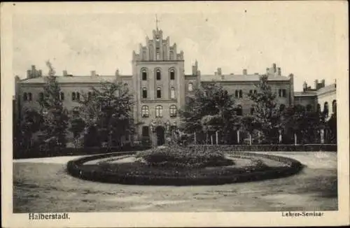 Ak Halberstadt am Harz, Lehrerseminar, Halberstadt