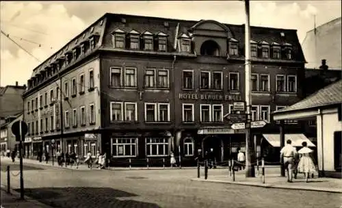 Ak Aue im Erzgebirge Sachsen, Hotel Blauer Engel