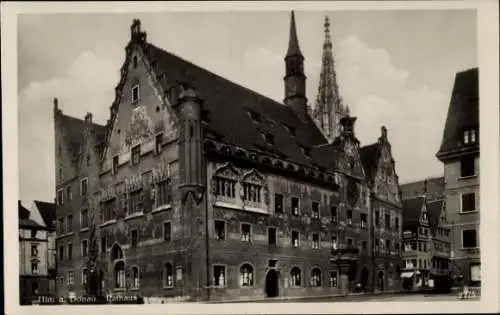 Ak Ulm an der Donau, Rathaus