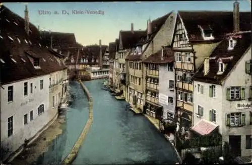 Ak Ulm an der Donau, Klein-Venedig