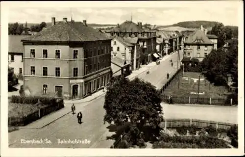 Ak Ebersbach/Sa., Bahnhofstraße