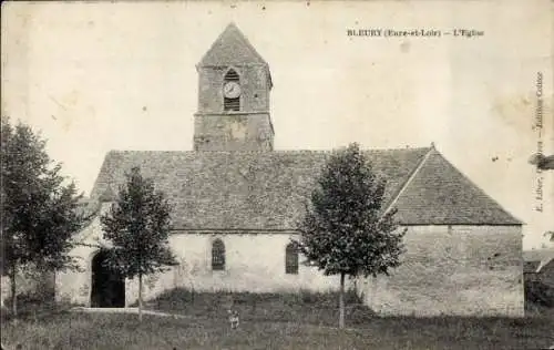 Ak Bleury Eure et Loire, Kirche