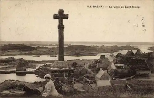 Ak Île de Bréhat Côtes d’Armor, La Croix de Saint-Michel