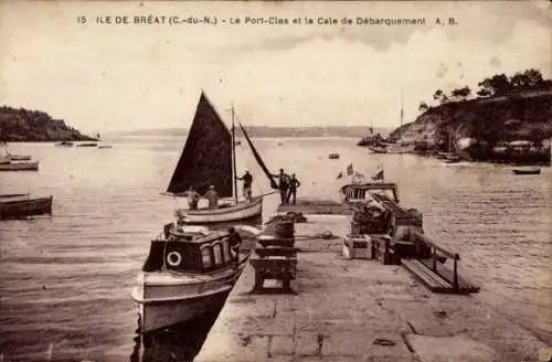 Ak Île de Bréhat Côtes d’Armor, Le Port-Clos, Cale de Debarquement