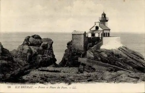 Ak Île de Bréhat Côtes d’Armor, Pointe, Phare du Paon