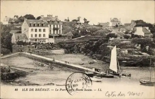 Ak Île de Bréhat Côtes d’Armor, Le Port Clos a maree haute