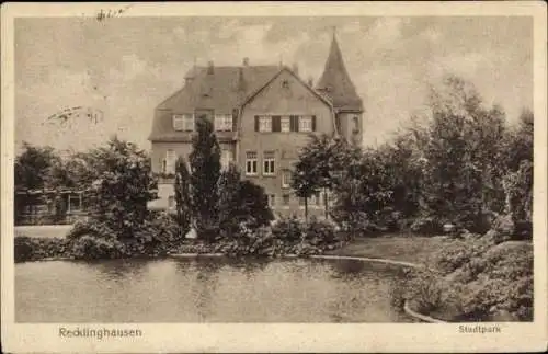 Ak Recklinghausen im Ruhrgebiet, Stadtpark