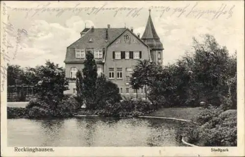 Ak Recklinghausen im Ruhrgebiet, Stadtpark