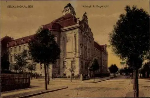 Ak Recklinghausen im Ruhrgebiet, Königl. Amtsgericht