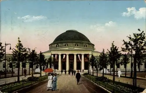 Ak Leipzig in Sachsen, Baufachausstellung 1913, Lindenallee, Betonhalle