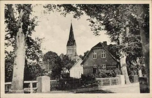 Ak Bad Fallingbostel im Heidekreis, Straßenpartie, Kirchturm