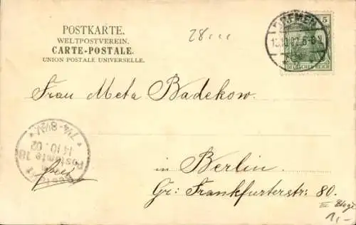 Ak Hansestadt Bremen, Blick auf das Portal der Baumwollbörse