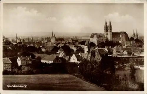 Ak Quedlinburg im Harz, Stadtansicht