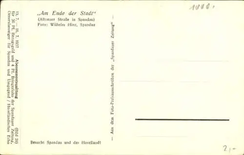 Ak Berlin Spandau, Altonaer Straße, Fachwerkhaus