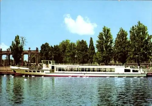 Ak Potsdam, VEB Verkehrsbetriebe, Weiße Flotte, MS Strandbad Ferch