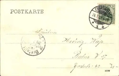 Ak Eberswalde in Brandenburg, Promenade