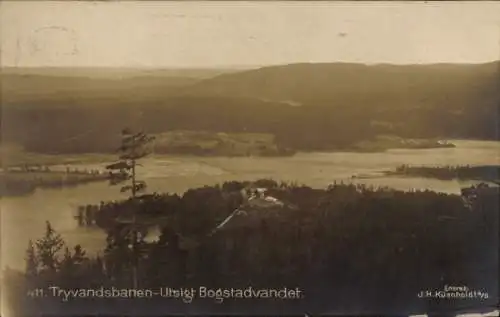 Ak Norwegen, Bogstadvannet See, Tryvandsbanen