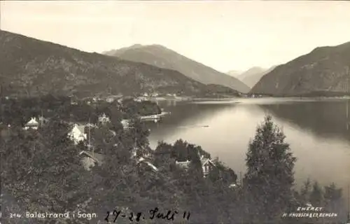 Ak Balestrand Sogndal Norwegen, Panorama