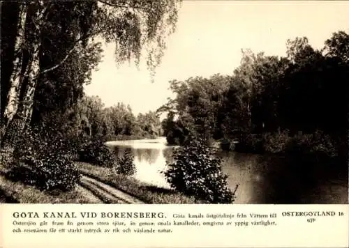 Ak Borensberg Schweden, Göta Kanal