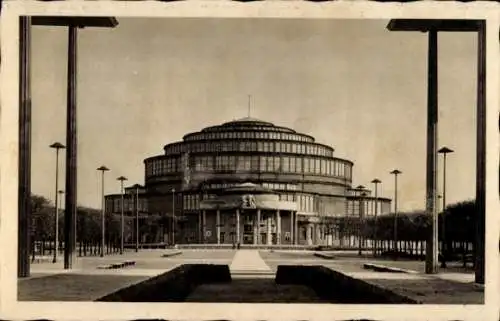 Ak Wrocław Breslau in Schlesien, Jahrhunderthalle