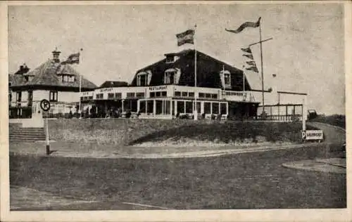 Ak Noordwijk aan Zee Südholland, Hotel Café Restaurant Seinpost