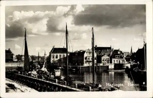 Ak Harlingen Fryslân Niederlande, Hafen