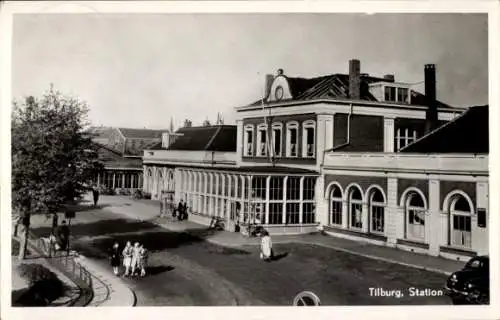 Ak Tilburg Nordbrabant Niederlande, Bahnhof