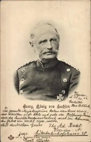 Ak Georg, König von Sachsen