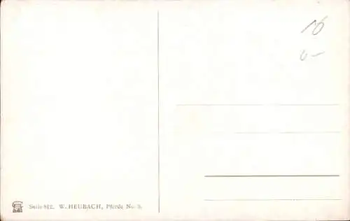 Künstler Ak Heubach, W., Pferd