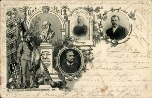 Ak Deutscher Turnerbund, Turnvater Jahn, Langer, Hofmeister, Georgii