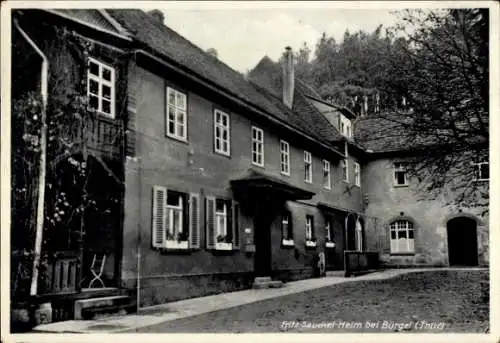 Ak Bürgel, Fritz Sauckel Heim Innenhof