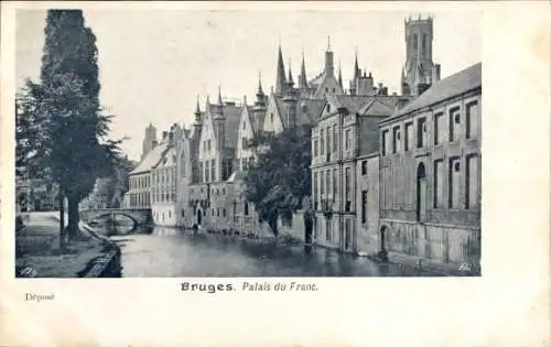 Ak Bruges Brügge Flandern Westflandern, Palais du Franc