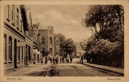 Ak Weener Ostfriesland, Neuestraße, Anwohner