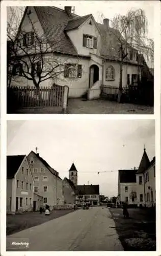 Foto Ak Manching an der Donau Oberbayern, Wohnhaus, Straßenpartie