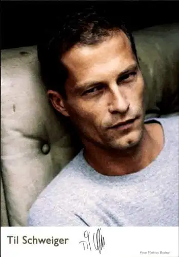 Ak Schauspieler Til Schweiger, Portrait, Autogramm