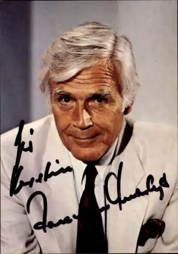 Ak Schauspieler und Moderator Joachim Fuchsberger, Portrait, Autogramm