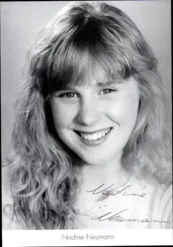 Ak Schauspielerin Nadine Neumann, Portrait, Autogramm