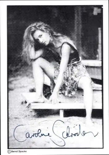 Ak Schauspielerin Caroline Schröder, Portrait, Autogramm
