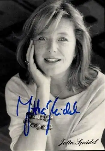 Ak Schauspielerin Jutta Speidel, Portrait, Autogramm