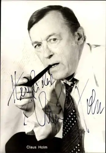 Ak Schauspieler Claus Holm, Portrait, Autogramm