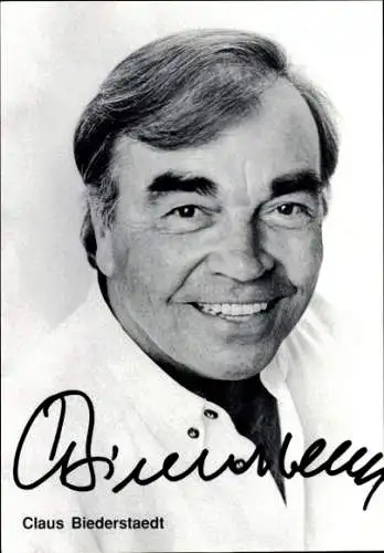 Ak Schauspieler Claus Biederstaedt, Portrait, Autogramm